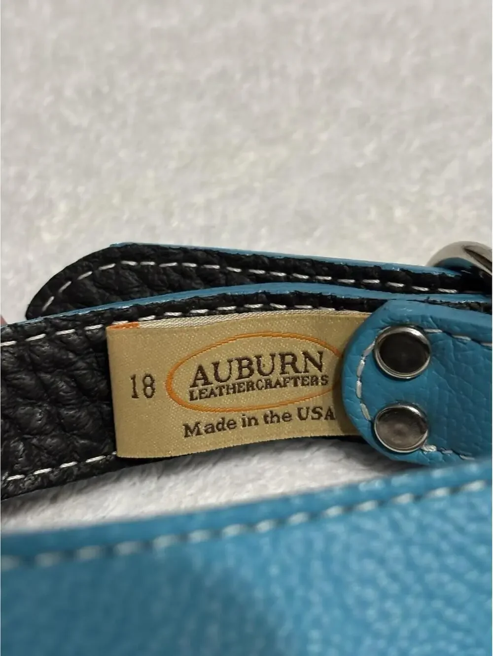 Auburn Leathercrafters Turquoise 18 Dog Collar
